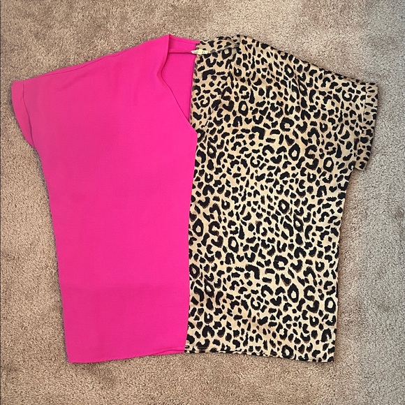 Jodifl Leopard & Hot Pink Blouse - Picture 7 of 7
